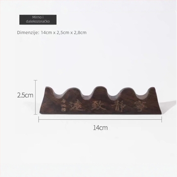 Drveni držač za četkice kaligrafije, Longcheng Pavilion, razni modeli, drvo, tiskani logotip