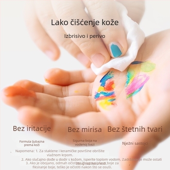 Taichi tekući akrilni marker s mekim vrhom i ravnim vrhom, za djecu, perivi