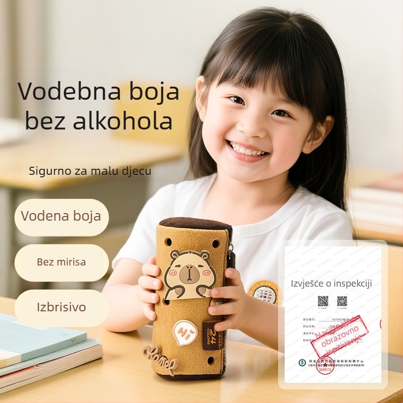 Taichi tekući akrilni marker s mekim vrhom i ravnim vrhom, za djecu, perivi
