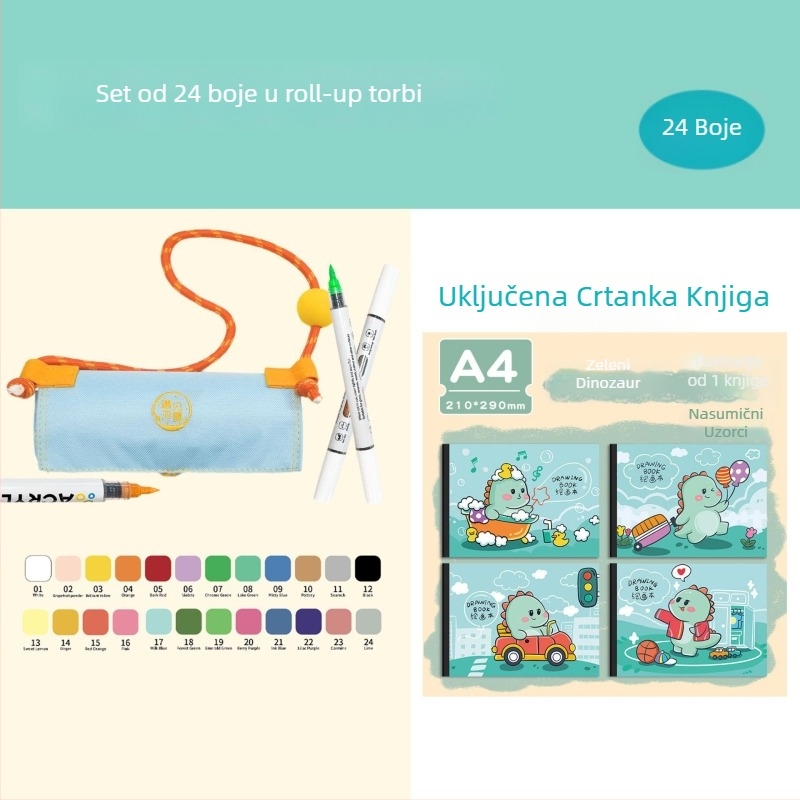 Set markera Meet muxue, 48 zamjenskih punjenja, osnovna ambalaža