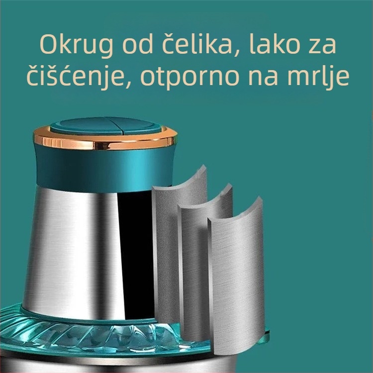 3L nehrđajući čelični kuhinjski procesor s kontrolom na dvije brzine i sustavom od 4 oštrice