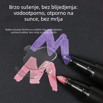 Metalni marker za DIY slikanje keramike, slagajući dizajn, tvrdi vrh (Brand: apao; Nadopune: 12; Pakiranje: Osnovno pakiranje)