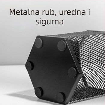PK910 Metalni okrugli držač olovke s mrežom