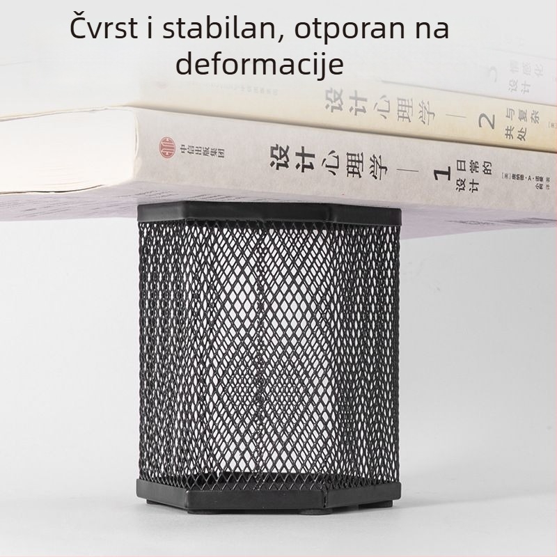 PK910 Metalni okrugli držač olovke s mrežom