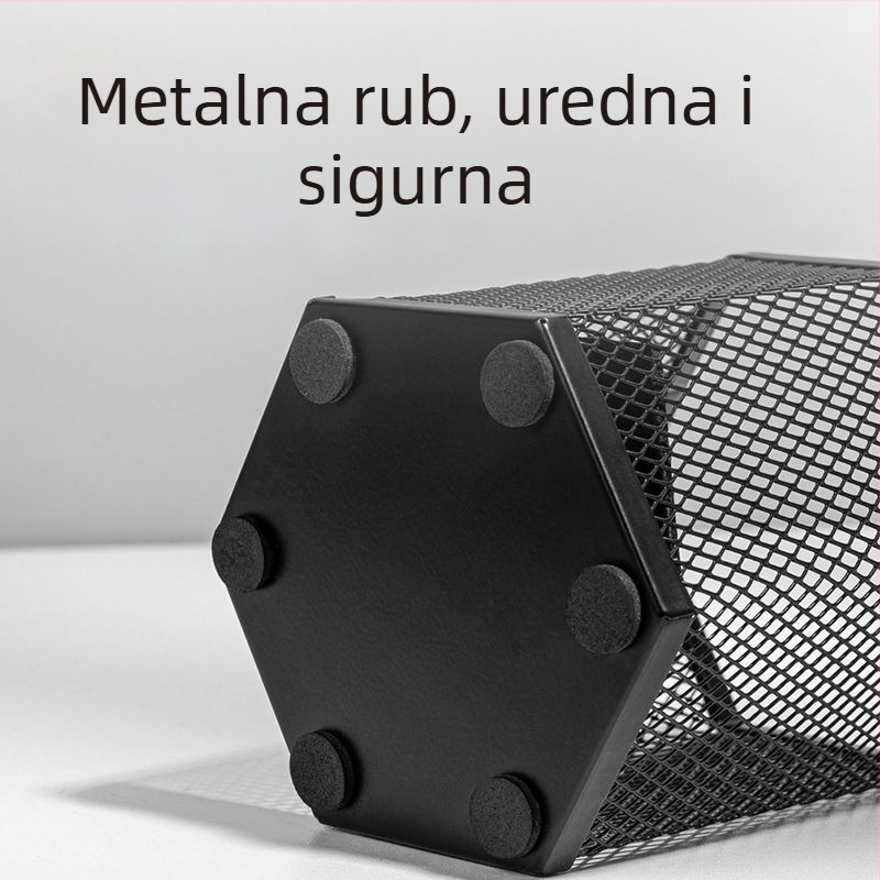 PK910 Metalni okrugli držač olovke s mrežom