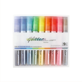 Set marker pisaka za učenike SHANDS/Good Knowledge, model S310-18, plastično kućište, fluorescentni markeri