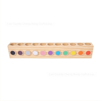 Drveni kreativni držač za olovke i stalak za markere na radnom stolu – višenamjenski stolni organizator, 1 razina