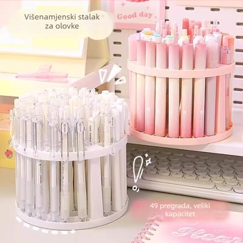 6-slojni organizator za umjetničke potrepštine i četkice za šminku – stolni držač za olovke