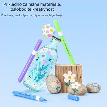 Meka vrh marker s kutijom za slaganje, neprozirna boja – Cassiberg; 24/36/48/60/72 boja; osnovno pakiranje