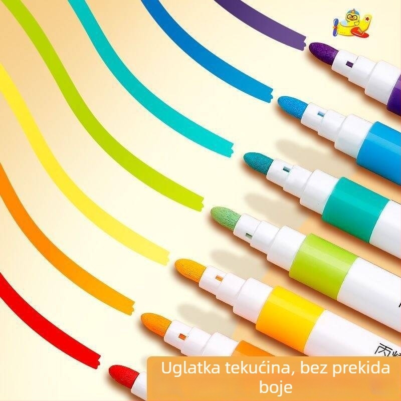 Akril marker za crtanje, akvarelna olovka, neproziran pigment, sklopni dizajn, perivo, za učenike