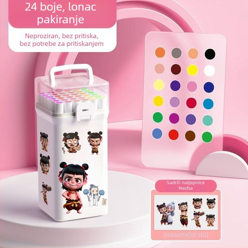 Akril marker za crtanje, akvarelna olovka, neproziran pigment, sklopni dizajn, perivo, za učenike