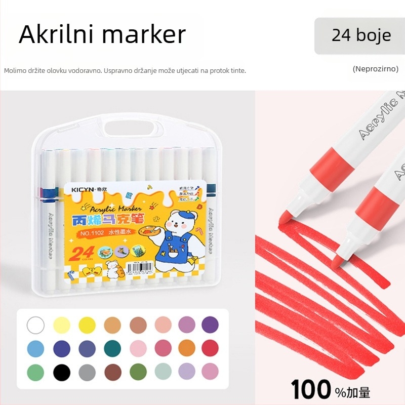 Akrilni markeri za djecu, perivi, za školu i vrtić