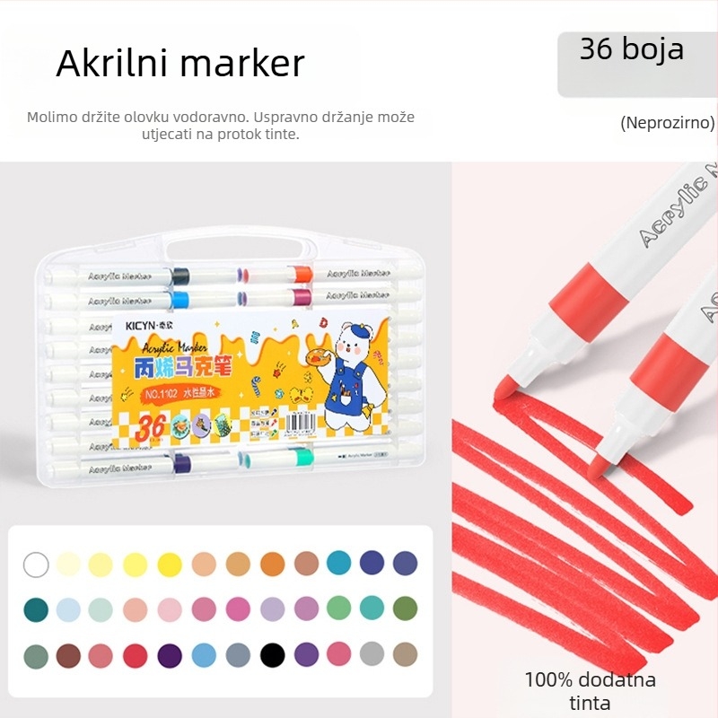 Akrilni markeri za djecu, perivi, za školu i vrtić