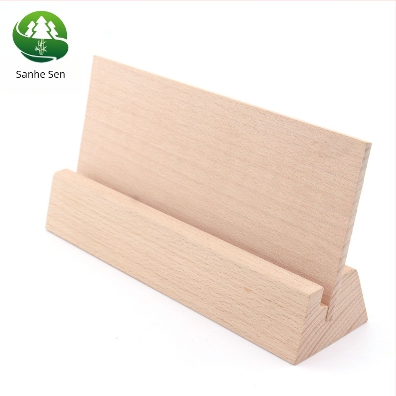 Drvena podloga za kalendar, kartice i jelovnik • bukovo drvo • moderni minimalistički stil • prilagođena reklamna podloga • prilagođena baza kalendara • prilagođena baza jelovnika