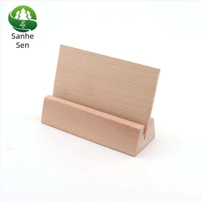 Drvena podloga za kalendar, kartice i jelovnik • bukovo drvo • moderni minimalistički stil • prilagođena reklamna podloga • prilagođena baza kalendara • prilagođena baza jelovnika