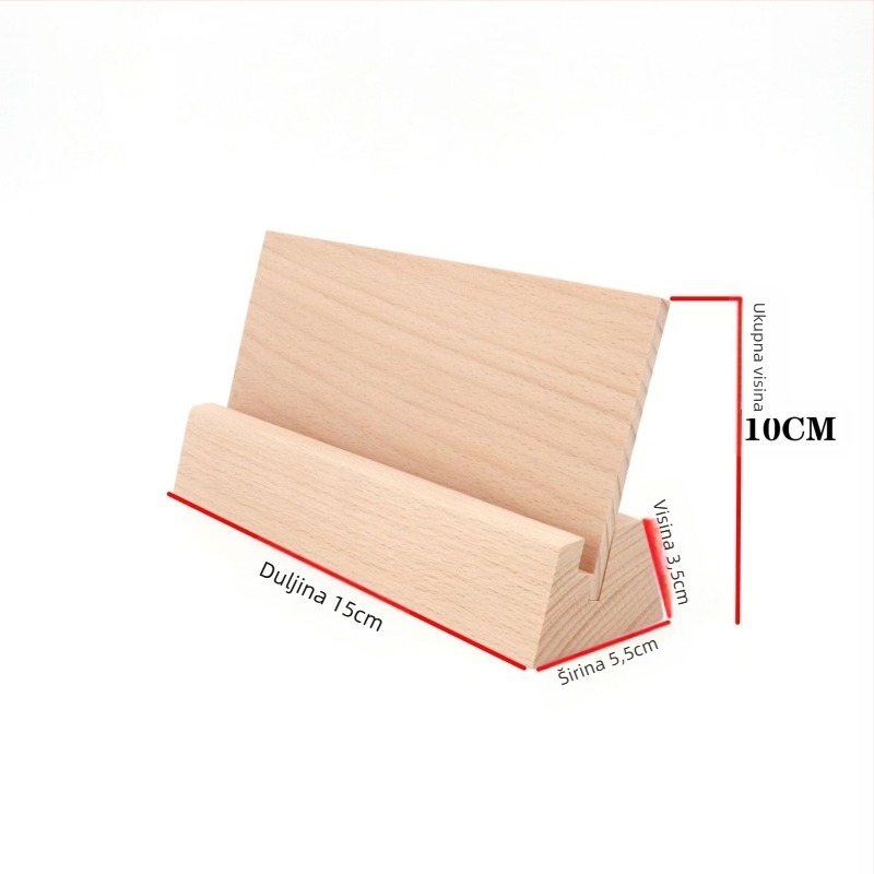 Drvena podloga za kalendar, kartice i jelovnik • bukovo drvo • moderni minimalistički stil • prilagođena reklamna podloga • prilagođena baza kalendara • prilagođena baza jelovnika