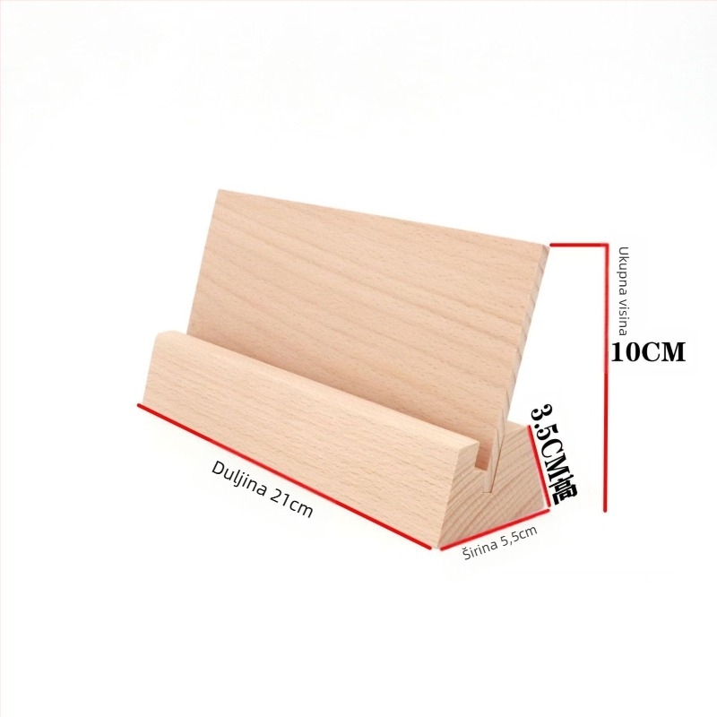 Drvena podloga za kalendar, kartice i jelovnik • bukovo drvo • moderni minimalistički stil • prilagođena reklamna podloga • prilagođena baza kalendara • prilagođena baza jelovnika