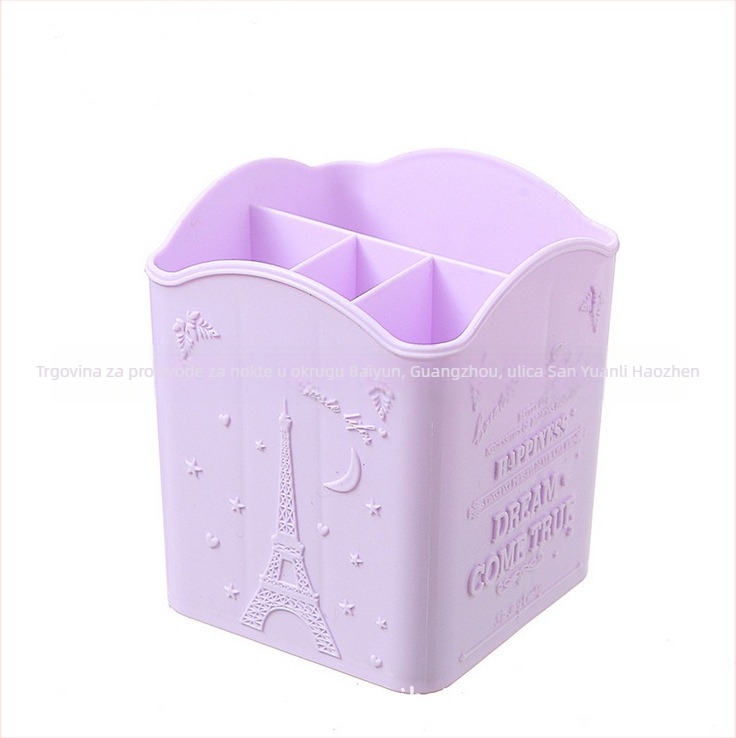 HAOBILLION Eiffelov toranj – držač olovke s četiri pretinca za alate za nokte