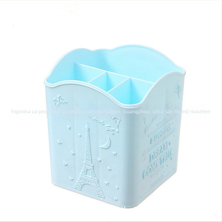 HAOBILLION Eiffelov toranj – držač olovke s četiri pretinca za alate za nokte