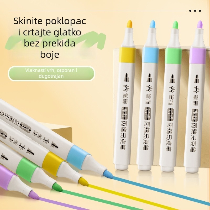 Master akrilni marker – set od 60 boja, za dječje umjetnosti, pogodan za osnovnu školu i vrtić