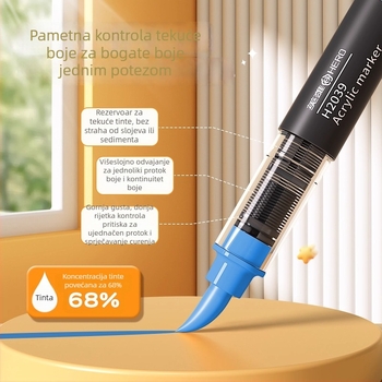 Direktni tekući akrilni marker s mekanim vrhom za akvarel, Hero H2039