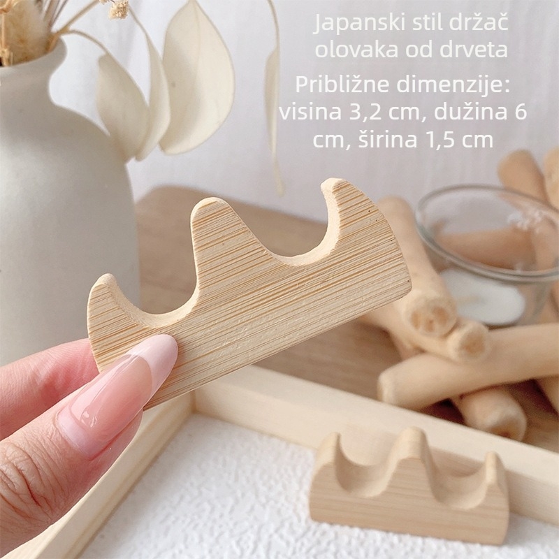 Držač olovke za nokte u japanskom stilu, s linijskim i fototerapijskim olovkom, drveni višenamjenski stolni organizator