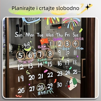 Marker za staklo, šarene boje, izbrisiv, tekući, mekan vrh, za grafite na staklenim vratima, bijelim pločama, ogledalima, fluorescencijskim pločama i izlozima