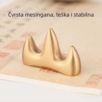 Mesing držač za olovke i četkice, kreativni višenamjenski stolni ukras, kaligrafska papirna težina