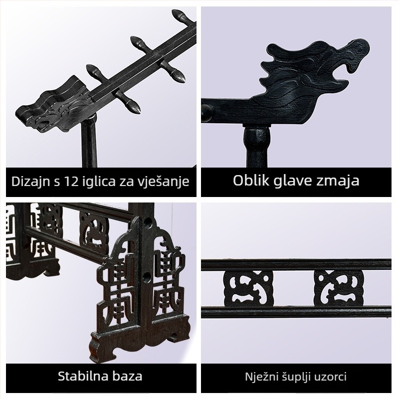 Dvanaest kuka s glavom zmaja – držač za kaligrafijske četkice i četiri blaga studija