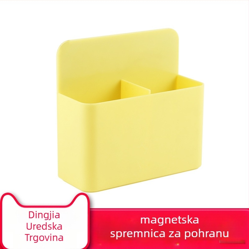 Zidni držač olovaka – plastični, magnetski dizajn, kvadratičnog oblika, model XY-8