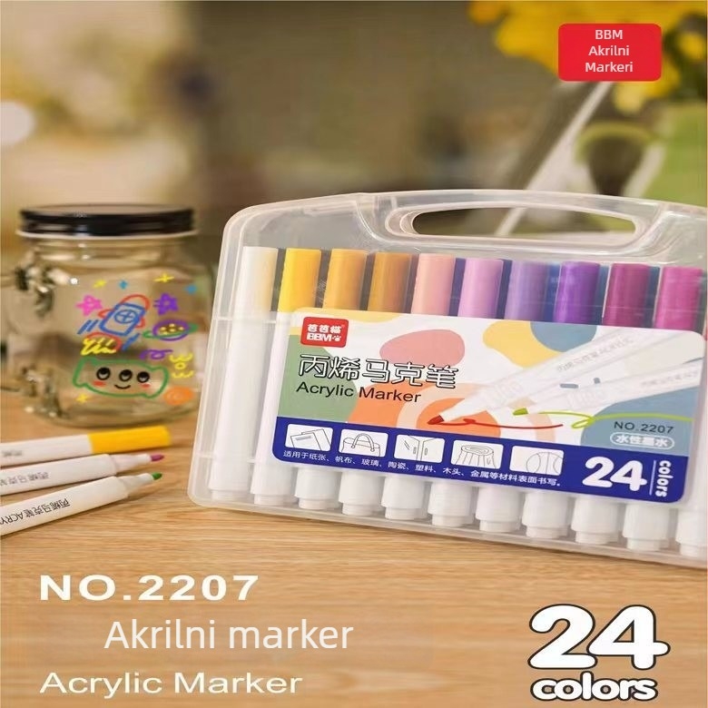 Barba Cat akrilni markeri za grafite, vodotopni pigmentni markeri, dopunjivi, DIY umjetnost