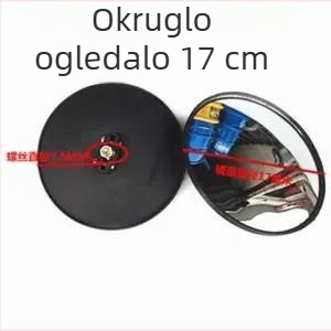 Električni tricikl s krovom i retrovizorima, poljoprivredni tricikl s reflektorom, konveksni i kružni retrovizori, veliki i mali