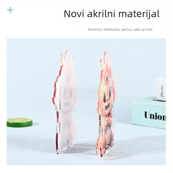Mayhan kvadratni plastični držač za olovke s logotipom i prilagodbom za stolnu uporabu