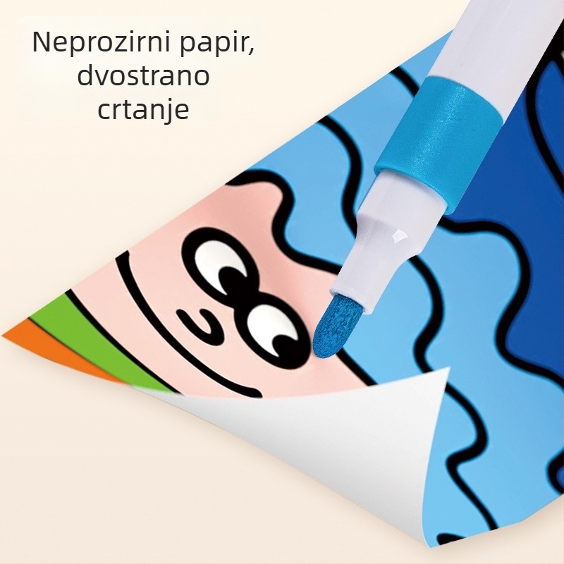 Marker s jednim vrhom – na bazi vode; debljina linije: gruba; pakiranje: osnovno; marka: Fast as wind
