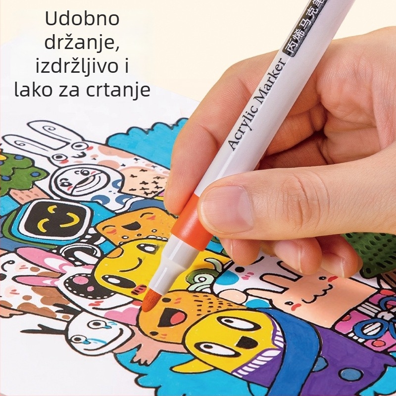 Marker s jednim vrhom – na bazi vode; debljina linije: gruba; pakiranje: osnovno; marka: Fast as wind