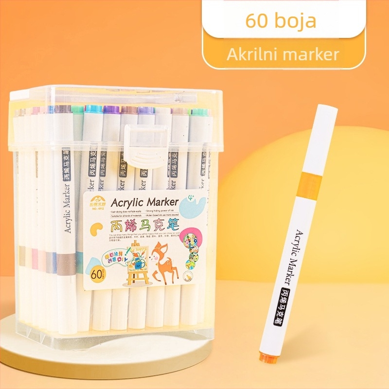 Marker s jednim vrhom – na bazi vode; debljina linije: gruba; pakiranje: osnovno; marka: Fast as wind