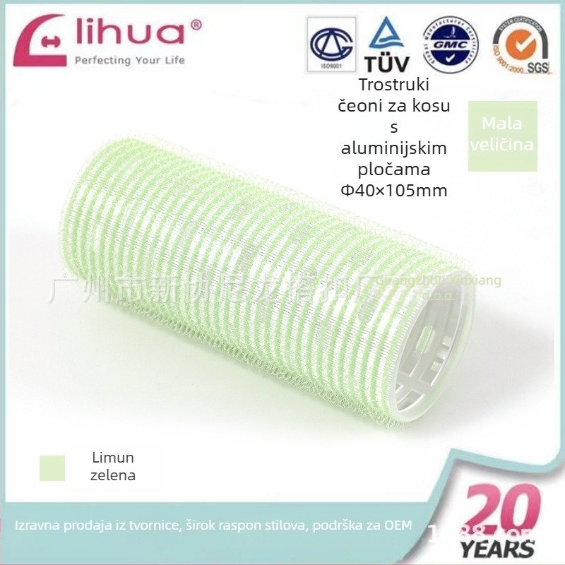 Samoljepljivi valjak za kosu za šiške, marka Xinxie curling barrel, materijal: najlon + aluminijski list + novo plastično jezgro
