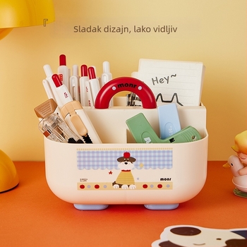 Držač olovaka za stol s pretincama Tb-2565, PP plast, premium dojam