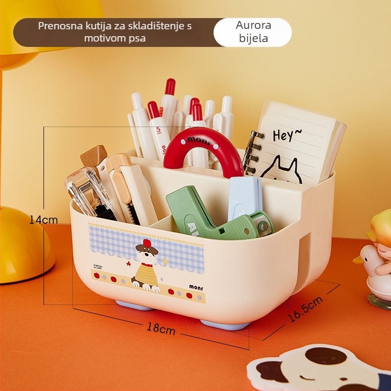 Držač olovaka za stol s pretincama Tb-2565, PP plast, premium dojam