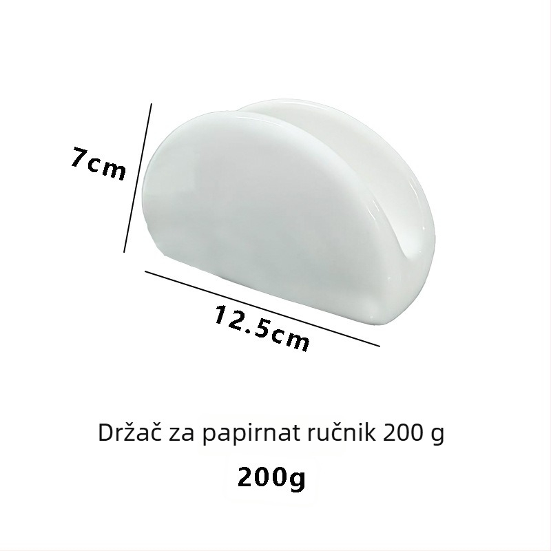 Keramički držač salveta i kutija za vizitke za restorane - nordijski stil, ručno izrađeno, prilagodljivo