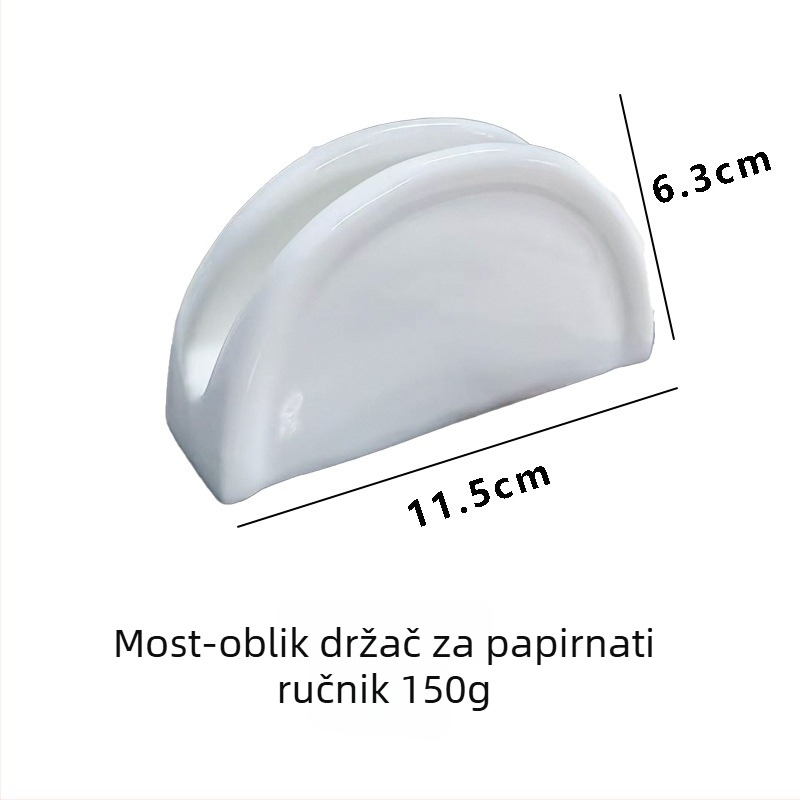 Keramički držač salveta i kutija za vizitke za restorane - nordijski stil, ručno izrađeno, prilagodljivo