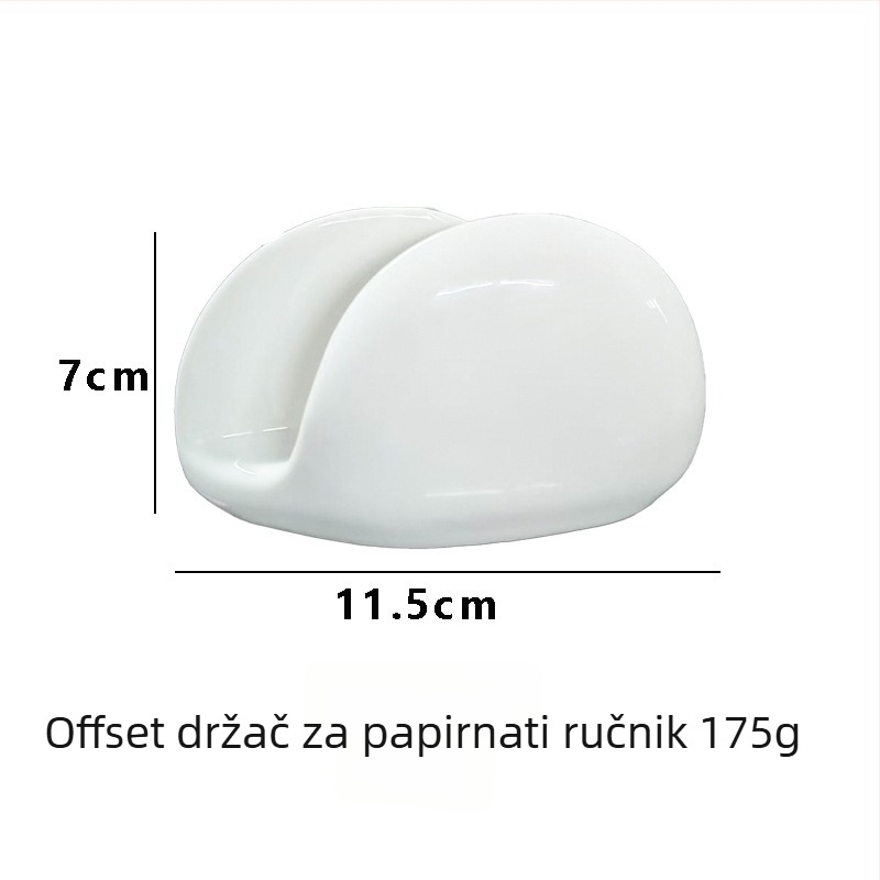 Keramički držač salveta i kutija za vizitke za restorane - nordijski stil, ručno izrađeno, prilagodljivo