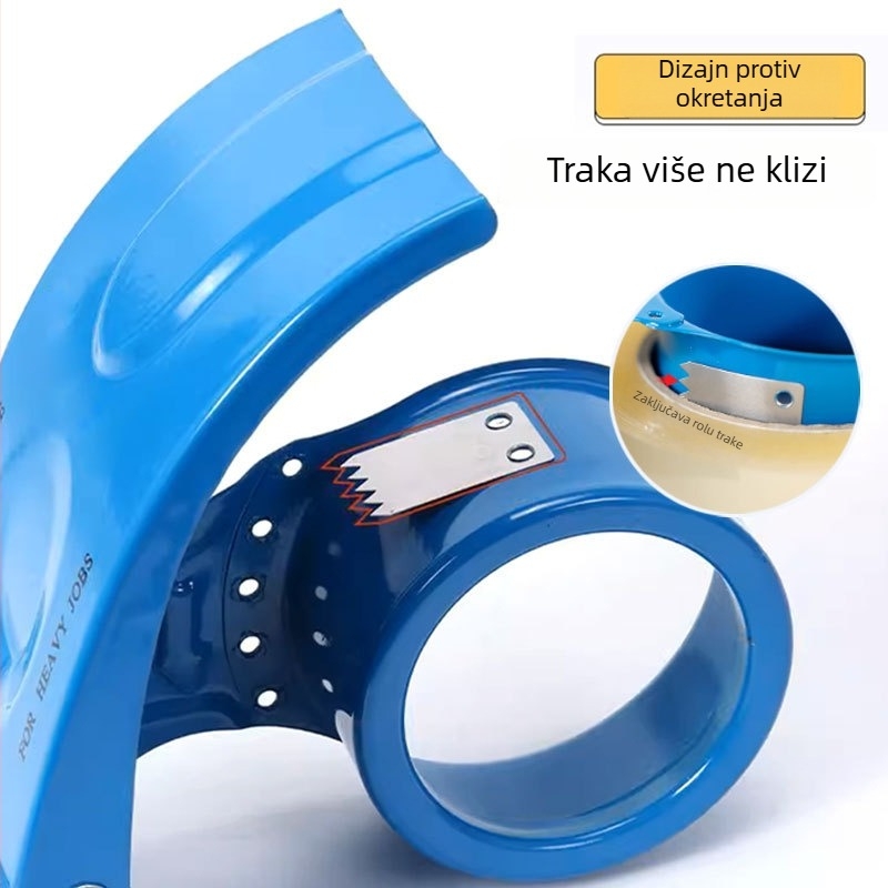 Metalni zatvarač kutija, tijelo od željeza, širina trake 40–60 mm, promjer osovine 7,6 cm, Neto težina 180 g