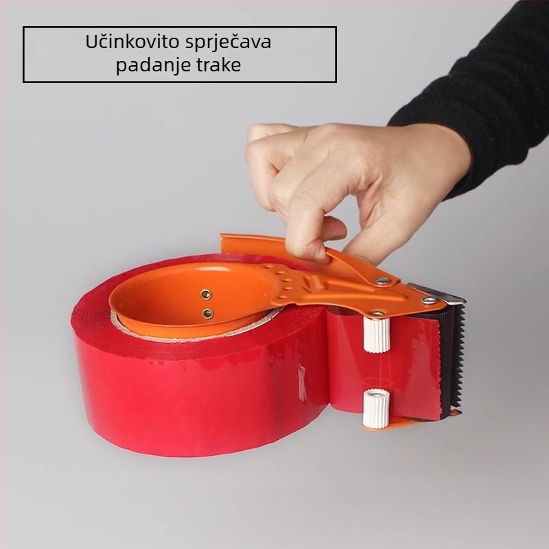 Stroj za brtvljenje trake – željezni stroj za brtvljenje (Macaron Series), pogodan za traku do širine 50 mm, težina 185–205 g, mogućnost tiskanja logotipa i prilagođene obrade