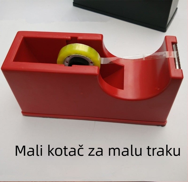 Dispenzer za traku, veliki stolni model, veliko jezgro i držač za uredske potrepštine