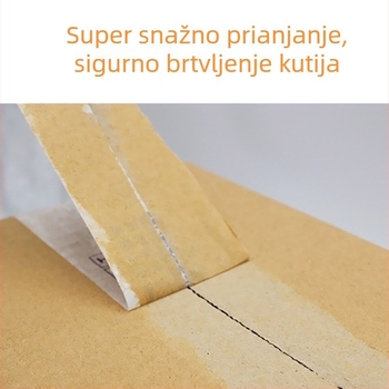 Pakirajuća traka 45 mm x 110–300 m, BOPP film, debljina membrane 55 μm, ekološko ljepilo