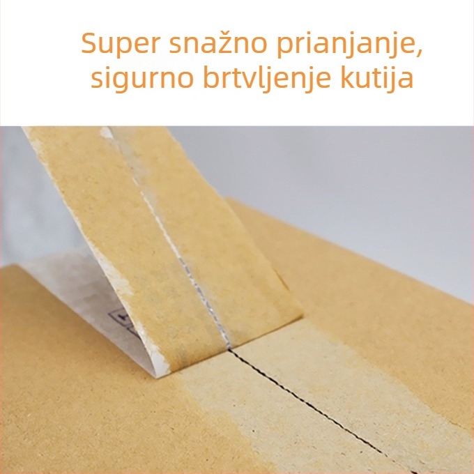 Pakirajuća traka 45 mm x 110–300 m, BOPP film, debljina membrane 55 μm, ekološko ljepilo