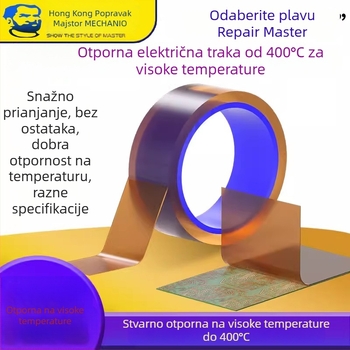 Goldfinger visokotemperaturna poliimidna filmska traka za popravak mobitela — snažna izolacija, 350–400°C, PI film
