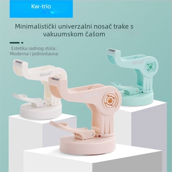 KW-TRIO Univerzalni držač trake s 360° rotacijom, prozirna usisna čašica, plastika, model 3333
