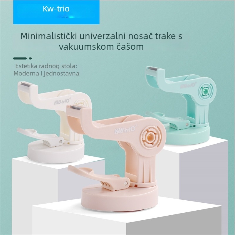 KW-TRIO Univerzalni držač trake s 360° rotacijom, prozirna usisna čašica, plastika, model 3333